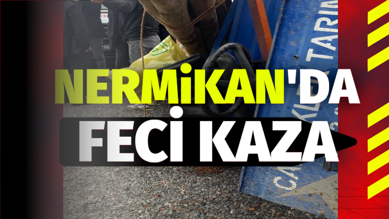 Nermikan Mahallesinde trafik kazası!